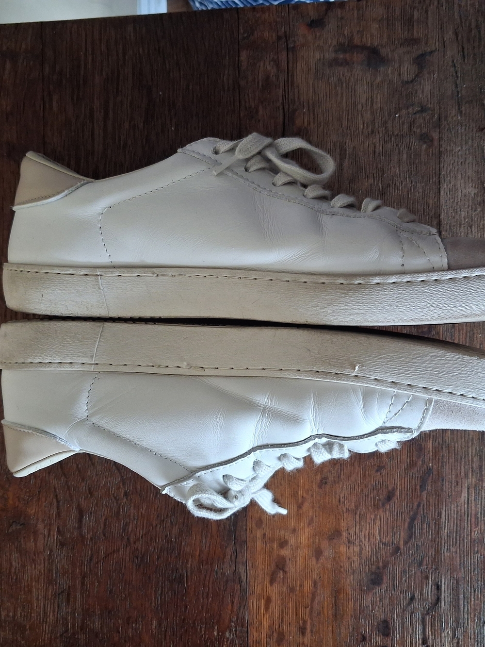 Victoria Berlin Leather Hielo White/Beige Sneakers; Size EU 40 US 9 - Picture 5 of 10
